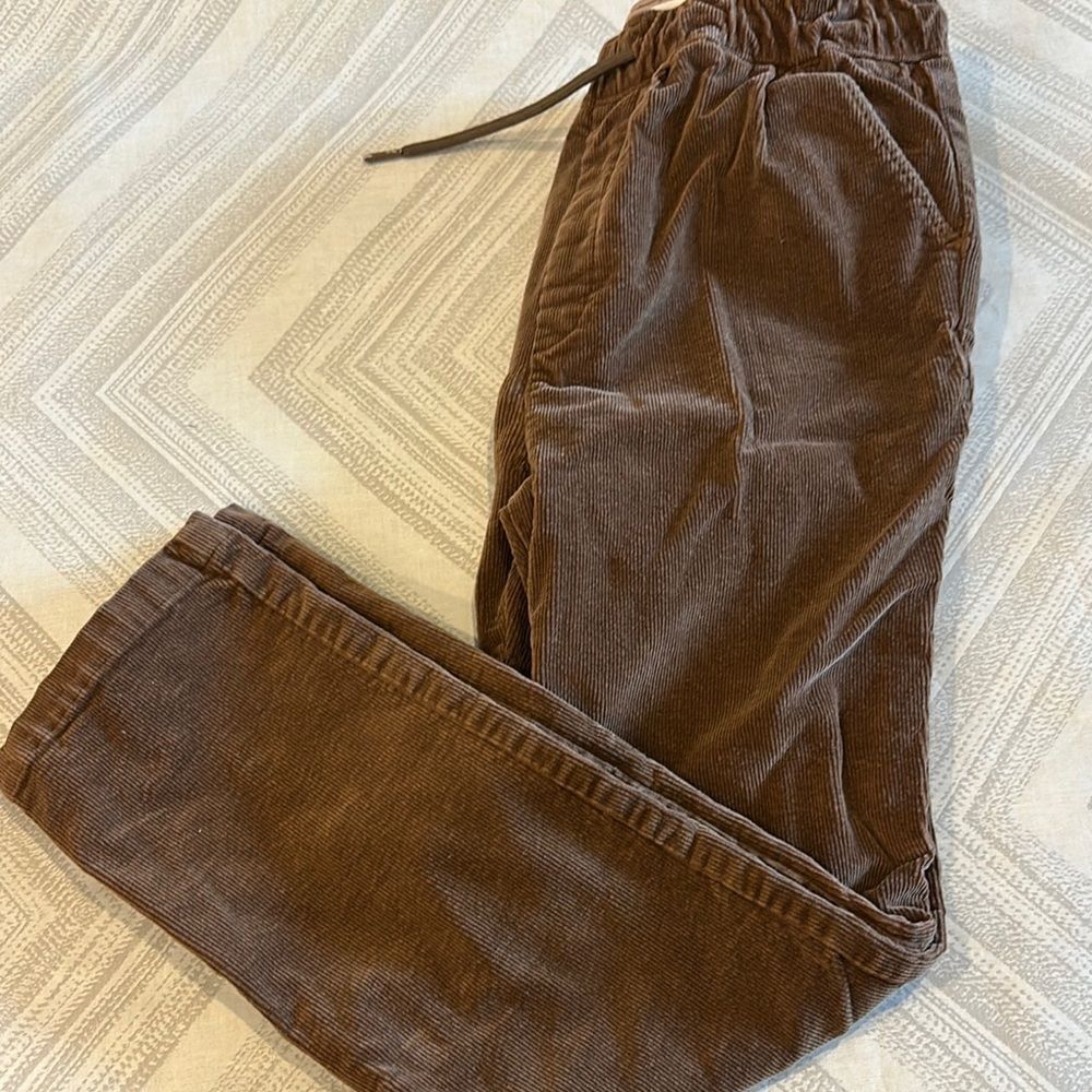 Appaman Boys Brown Corduroy Pull-up Waist Pants - Size 12